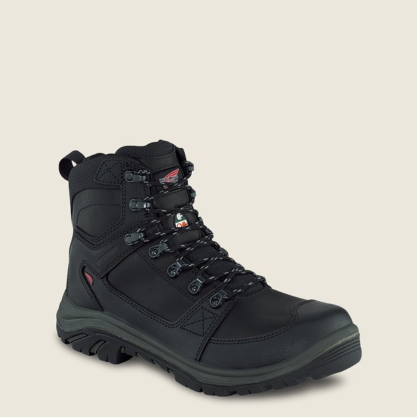 Red Wing Safety Bot Erkek - Trades - 6-Inch Side-Zip Waterproof Csa Toe - Siyah - 94ZEVAFTQ